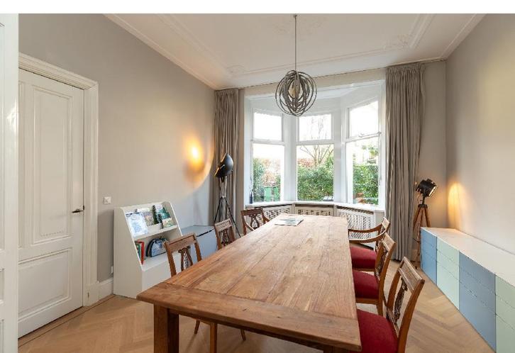 Gordijnen, Huis en Inrichting, Stoffering | Gordijnen en Lamellen, Zo goed als nieuw, 200 cm of meer, 200 cm of meer, Grijs, Ophalen