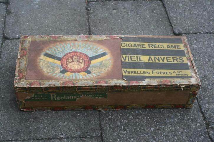 Vieil anvers verellen & frères (sumatra amarillo) 19de eeuw, Verzamelen, Rookartikelen, Aanstekers en Luciferdoosjes, Gebruikt