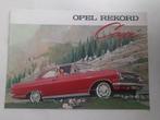 Folder Opel Rekord Coupe - oude folder !, Ophalen of Verzenden, Zo goed als nieuw, Opel, Onbekend