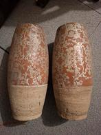 Twee Kleien Bloempotten voor Binnen, Ophalen of Verzenden