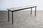 vintage tafels | schooltafels | jaren 60 | formica, Gebruikt, Timbeije@hotmail.com, Ophalen of Verzenden, 200 cm of meer