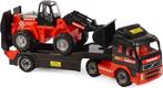Mammoet Toys Volvo vrachtwagen met oplegger en shovel - 1:16, Ophalen of Verzenden, Gebruikt