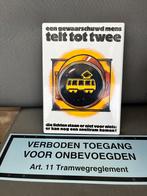 2 originele tram borden, Ophalen of Verzenden, Zo goed als nieuw, Reclamebord