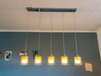 Mooie lamp inclusief smartlampen, Huis en Inrichting, Lampen | Hanglampen, Ophalen, Zo goed als nieuw, Glas, 75 cm of meer