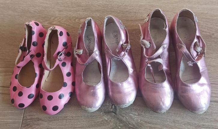 3 paar hakschoentjes, maat 28 en 30, Kinderen en Baby's, Babykleding | Schoentjes en Sokjes, Gebruikt, Meisje, Schoentjes, Ophalen of Verzenden