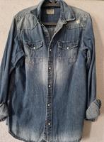 Jack en Jones spijkerblouse maat l, Kleding | Heren, Zo goed als nieuw, Halswijdte 41/42 (L), Jack & Jones, Verzenden