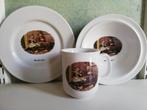 ot en sien ontbijtservies, Huis en Inrichting, Keuken | Servies, Ophalen of Verzenden, Zo goed als nieuw, Overige stijlen, Kop(pen) en/of Schotel(s)