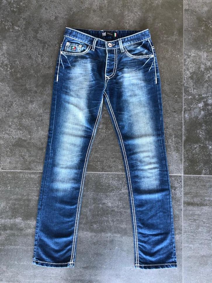 MEGAMAN spijkerbroek, maat 30, Kleding | Heren, Spijkerbroeken en Jeans, Gedragen, Blauw, Verzenden