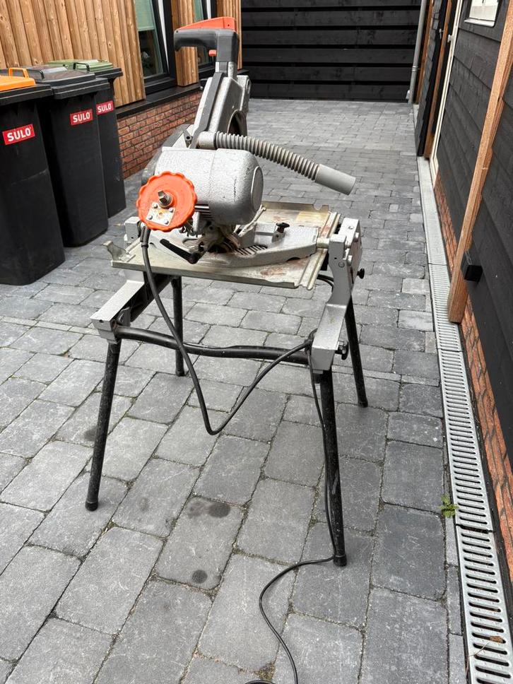 Elu zaagtafel kantelbaar  zowel op langzagen als afkortzaag, Doe-het-zelf en Verbouw, Gereedschap | Zaagmachines, Gebruikt, Afkortzaag
