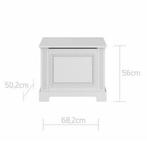 Ines Speelgoedkist - Neutraal Wit Hout, Minder dan 90 cm, Gebruikt, 50 tot 70 cm, Ophalen of Verzenden