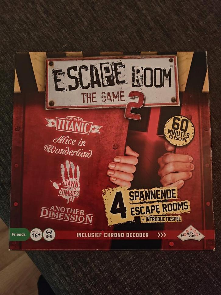 Escape Room The Game 2 - 4 Spannende Escape Rooms!, Hobby en Vrije tijd, Gezelschapsspellen | Bordspellen, Nieuw, Drie of vier spelers