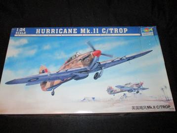 H-2,TRUMPETER 1-24,NO,02416,Hurricane Mk.II C/Trop beschikbaar voor biedingen