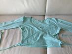 Turquoise ballettop en -broekje set, maat M, Sport en Fitness, Ballet, Ophalen of Verzenden, Nieuw, Kleding