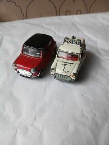 Mini Cooper Pilen, Mini police Dinky toys  beschikbaar voor biedingen