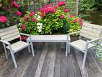 tuinstoelen en bankje, Tuin en Terras, Ophalen, Gebruikt, Kunststof