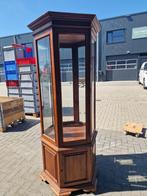 vitrinekast, 6 kanten met onderkast., Huis en Inrichting, Ophalen, Met plank(en), Gebruikt, 50 tot 100 cm