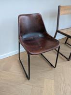 Eetkamerstoel leder stijl Ibiza Outdoor, Huis en Inrichting, Stoelen, Ophalen, Gebruikt, Bruin, Ibiza Outdoor casual hip