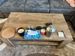 Houten Salontafel met Opbergplank, Huis en Inrichting, 100 tot 150 cm, 50 tot 75 cm, Ophalen of Verzenden, Zo goed als nieuw