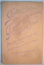 Rudolf Steiner Goethe-Studien und Goetheanistische Denkmetho, Achtergrond en Informatie, Spiritualiteit algemeen, Ophalen of Verzenden