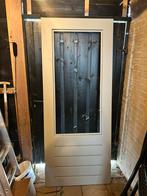 Nieuwe Merbau balkondeur, Doe-het-zelf en Verbouw, Ophalen, 80 tot 100 cm, Nieuw, 200 tot 215 cm