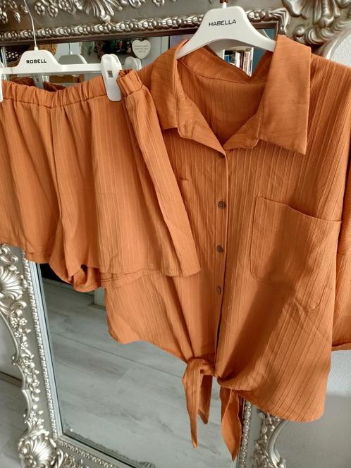 Gaaf zomer setje maat 2xXL. 46/48, Kleding | Dames, Grote Maten, Zo goed als nieuw, Oranje, Ophalen of Verzenden