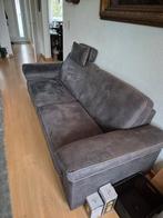 Bank en fauteuil set - Grijze stof, Huis en Inrichting, Ophalen of Verzenden, Zo goed als nieuw, 75 tot 100 cm, Stof