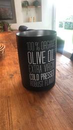 Zwart bewaarblik pot, Ophalen of Verzenden, Zo goed als nieuw