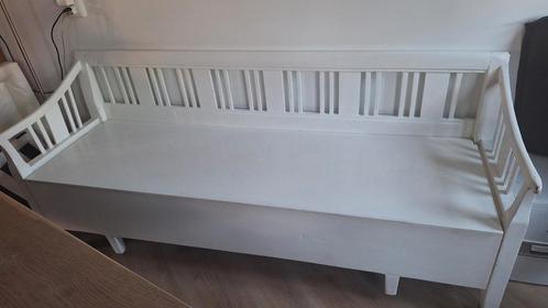 Houten Zweedse klepbank eetkamer, Huis en Inrichting, Banken | Bankstellen, Gebruikt, Rechte bank, Minder dan 150 cm, Minder dan 75 cm