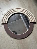 Woood Spiegel, Ophalen, Minder dan 50 cm, Rond, Zo goed als nieuw