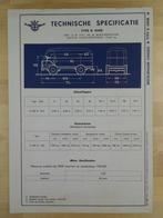 DAF D400 B Technische Specificatie folder 1955 Bestelwagen, Ophalen, Zo goed als nieuw, Overige merken, DAF