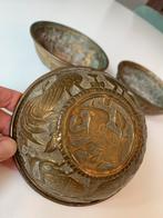 Antieke messing schalen set, Ophalen of Verzenden