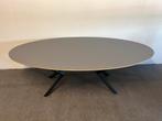 Ovale eettafel HPL grijs 240x120 / 240x130, 100 tot 150 cm, 200 cm of meer, Ophalen of Verzenden, Zo goed als nieuw