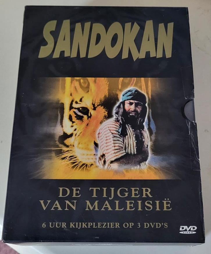 Sandokan, de tijger van maleisie 360 minuten jeugdcentiment, Cd's en Dvd's, Dvd's | Kinderen en Jeugd, Zo goed als nieuw, Alle leeftijden