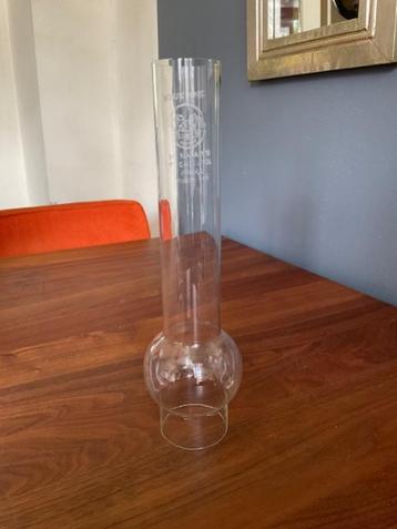 Glas voor olielamp buik glas 26,5 cm hoog