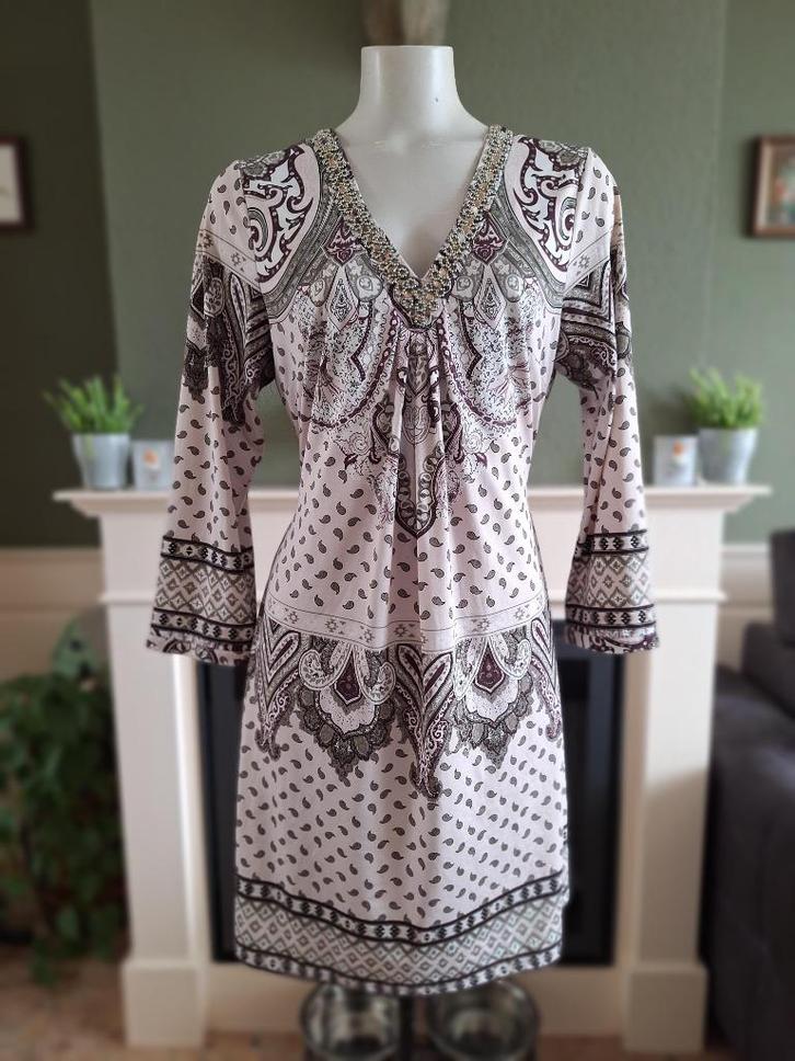 K-Design K Design mooie oud roze jurk L 42 Gratis Verzenden, Kleding | Dames, Jurken, Zo goed als nieuw, Maat 42/44 (L), Roze