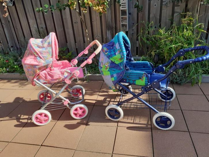 Poppen Wagen (s) (2x), Kinderen en Baby's, Speelgoed | Poppen, Gebruikt, Overige typen, Ophalen