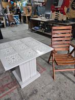 Prachtige tuintafel beuken handgemaakt incl.2 stoelen, Tuin en Terras, Tuinsets en Loungesets, Ophalen, Nieuw, Teakhout
