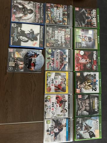 Xbox one, ps2, ps3 games beschikbaar voor biedingen