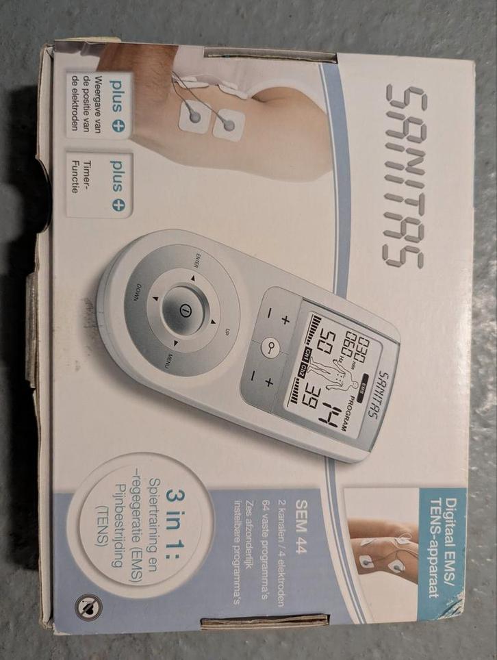 Sanitas SEM 44 Digitaal EMS/TENS-apparaat, Sport en Fitness, Massageproducten, Zo goed als nieuw, Apparaat, Ophalen