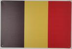 Belgie vlag metalen wandbord reclamebord van metaal, Diversen, Vlaggen en Wimpels, Nieuw, Ophalen of Verzenden