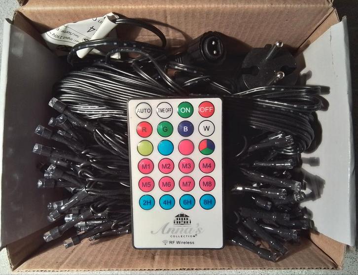 RGB led-verlichting 18m 180 leds met afstandsbediening, Diversen, Kerst, Nieuw, Ophalen