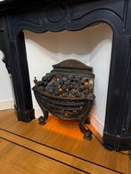 Antieke Gietijzeren Kachel met LED Gloeieffect, Huis en Inrichting, Ophalen, Gebruikt, Vrijstaande haard, Elektrische haard