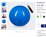 Fitnessbal 65cm (in 3 kleuren) met pomp, Sport en Fitness, Verzenden, Nieuw
