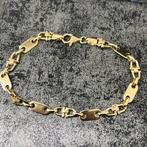 14k gouden armband flat magnum schakel massief italy, Sieraden, Tassen en Uiterlijk, Armbanden, Ophalen of Verzenden