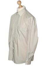 ETON geruit overhemd, shirt, wit/zand, Mt. 39, Kleding | Heren, Overhemden, Halswijdte 39/40 (M), Zo goed als nieuw, Eton, Verzenden