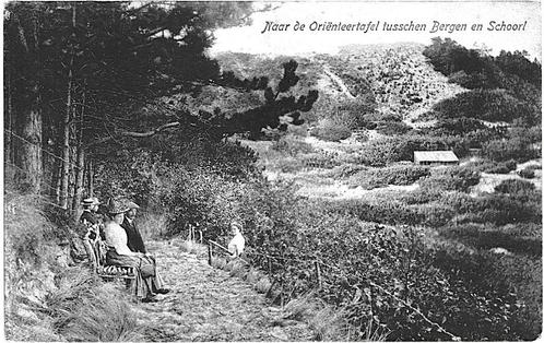 902559	Schoorl	Bergen	naar de Orienteertafel	1923	Gelopen me, Verzamelen, Ansichtkaarten | Nederland, Gelopen, Noord-Holland, 1920 tot 1940
