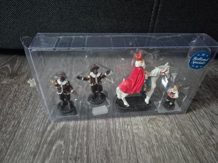 Sinterklaas op het paard & 2 Zwarte Piet beeldjes, Diversen, Sinterklaas, Zo goed als nieuw, Ophalen of Verzenden