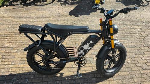 Custom OUXI V8 E-Fatbike – Gouden voorvork | Hydraulische re, Fietsen en Brommers, Elektrische fietsen, Zo goed als nieuw, Overige merken