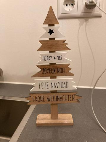 Houten kerstboom decoratie beschikbaar voor biedingen