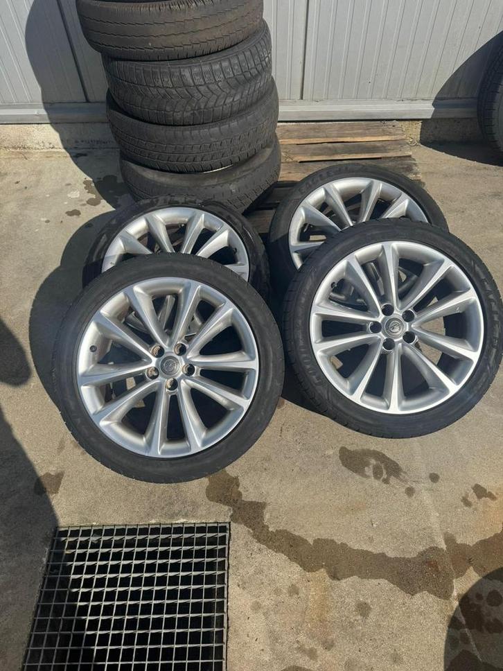 Opel Astra velgen met banden, Auto-onderdelen, Banden en Velgen, Band(en), Zomerbanden, 18 inch, 225 mm, Personenwagen, Gebruikt
